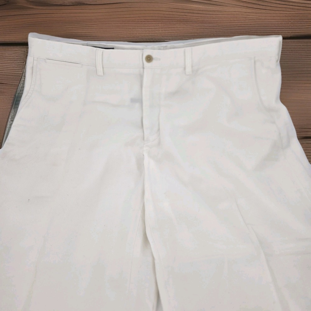 Polo Ralph Lauren Preston Pants Mens 40x32 White 40x28 Cotton Classic Fit Chino - Picture 6 of 10